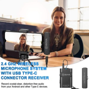 میکروفون یقه ای بی سیم بویا مدل BY-WM4 PRO-K5 رابط Type-C